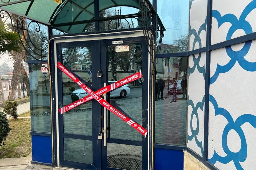 Balakəndə yanğın təhlükəli marketin fəaliyyəti dayandırılıb