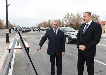 Prezident İlham Əliyev Naxçıvanda yol açılışında iştirak edib