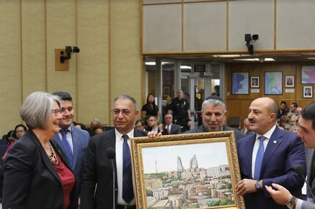 San Dieqoda Azərbaycanın nümayəndə heyətinin şərəfinə xüsusi mərasim keçirilib
