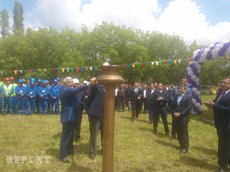 Şəki rayonunun Aşağı Göynük kəndinə qaz verilib - FOTO