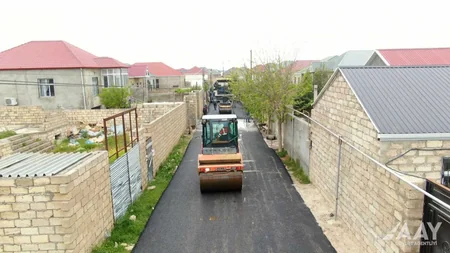 Bakıda şəhid Elmaz Hacıyev küçəsinin təmiri yekunlaşmaq üzrədir