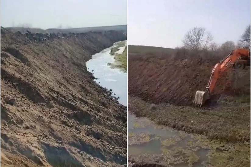 Bolqarçayda sel təhlükəsinin qarşısını almaq məqsədilə lildən təmizlənmə işləri aparılır 