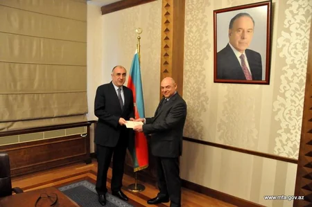 Elmar Məmmədyarov Polşanın Azərbaycana təyin olunan səfirini qəbul edib