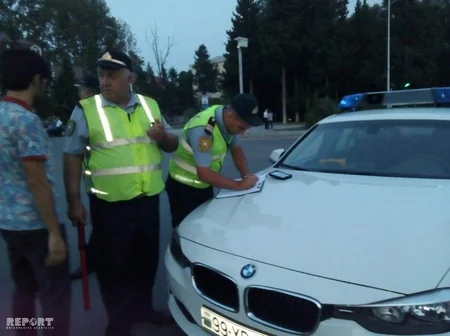 Mingəçevirdə piyadalara qarşı reyd keçirilib, 35 nəfər cərimələnib - FOTO