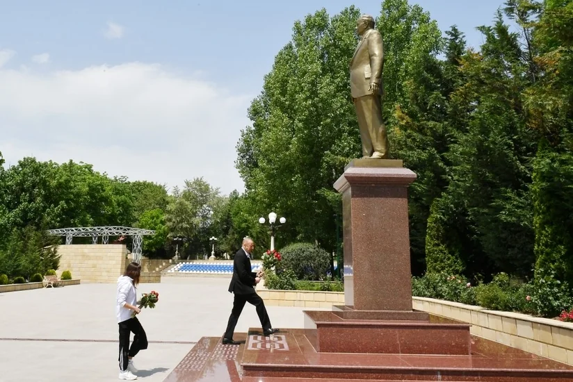 Prezident İlham Əliyev Şamaxı rayonunda səfərdədir