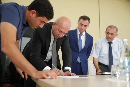 Anar Quliyev Sabirabadda vətəndaşları qəbul edib