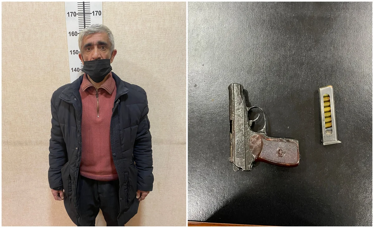Bakıda tapança satmaq istəyən şəxs saxlanılıb
