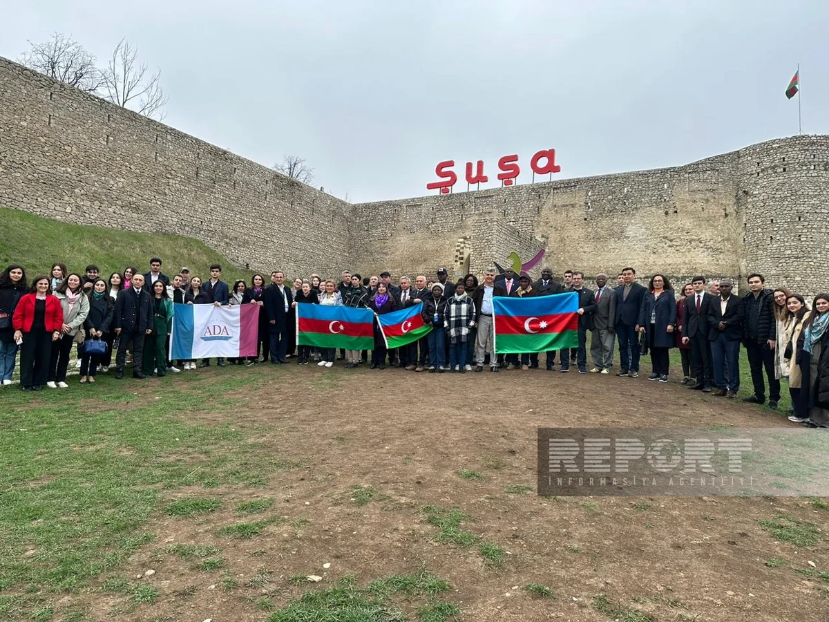 Representatives of TURKSOY member states visit Shusha Castle, Jidir plain