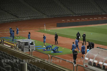 Marsel Respublika stadionunda məşqə çıxıb