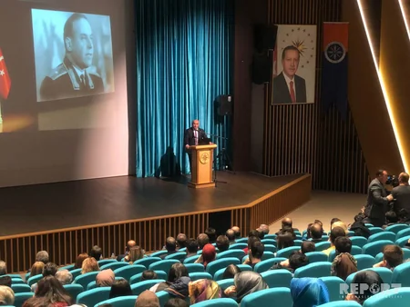 Ardahan Universitetində “Müstəqil Azərbaycan - Heydər Əliyev” mövzusunda konfrans keçirilib - FOTO