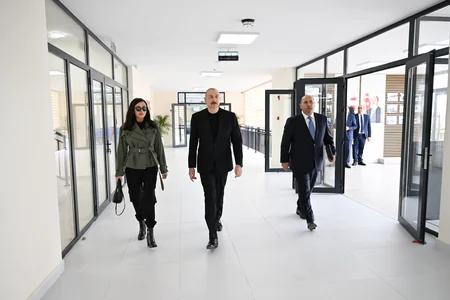 İlham Əliyev və birinci xanım Ağdamın Sarıcalı kəndinin ilk mərhələsinin açılışında iştirak edib - YENİLƏNİB-3