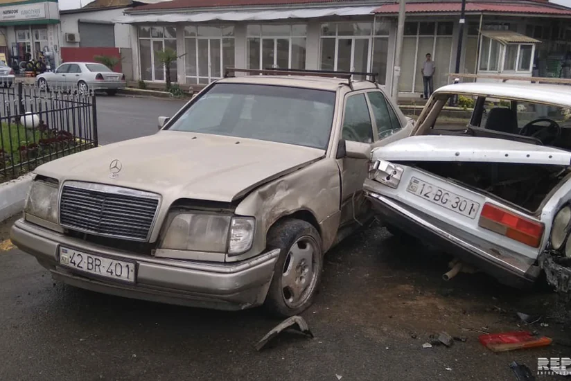 Цепная авария в Лянкяране, пострадали 3 человека