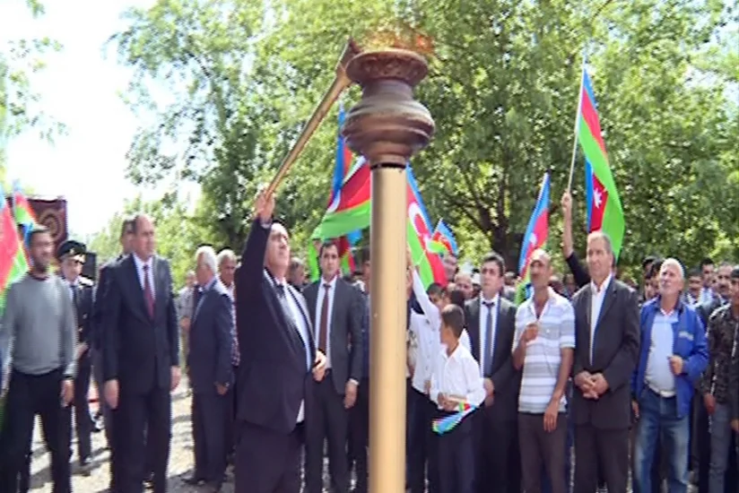 Goranboyun Kələk və Şıxlar kəndlərinə ilk dəfə təbii qaz verilib