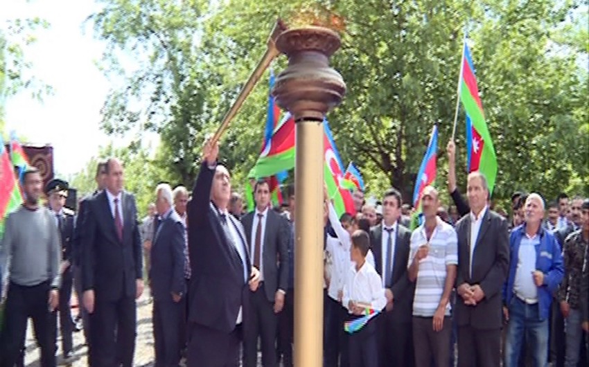 Goranboyun Kələk və Şıxlar kəndlərinə ilk dəfə təbii qaz verilib