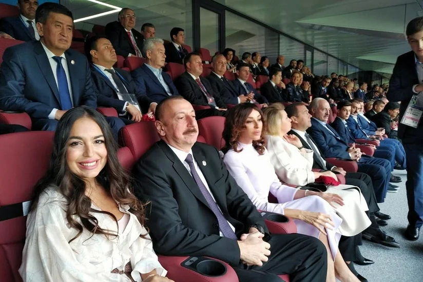 İlham Əliyev Moskvada futbol üzrə dünya çempionatının açılış mərasimində iştirak edib