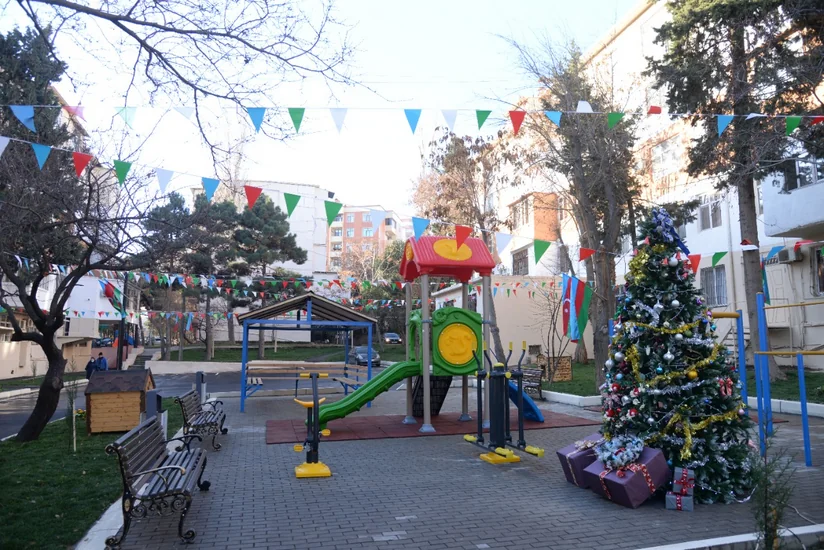 Bakıda növbəti abad həyət sakinlərin istifadəsinə verilib
