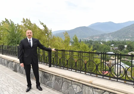 Prezident İlham Əliyev Balakəndə səfərdədir