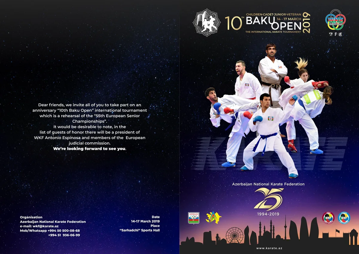 Baku Open karate turnirinin vaxtı açıqlanıb