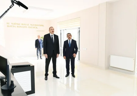 Qəbələ şəhərinin içməli su təchizatı və kanalizasiya sistemləri istifadəyə verilib - YENİLƏNİB