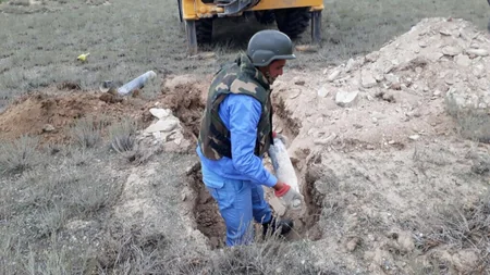 Xızıda 214 ədəd partlamamış hərbi sursat aşkarlanıb