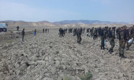 Xızıda 616 ədəd partlamamış hərbi sursat aşkarlanıb