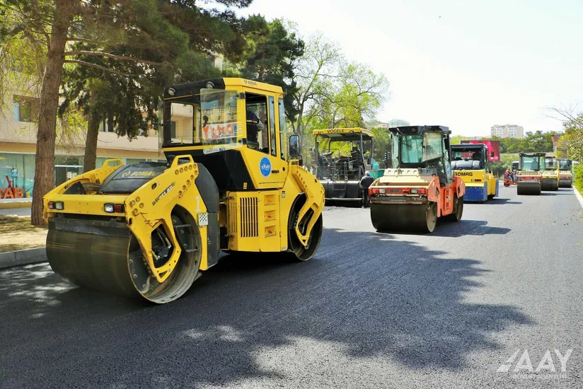 Bakının Bakıxanov qəsəbəsində Sülh küçəsinin əsaslı təmiri yekunlaşır