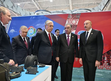 President Ilham Aliyev views EXPO Central Asia 2023 exhibition in Dushanbe