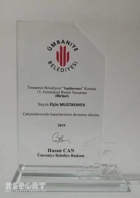 Azərbaycanlı rəssam İstanbulun Ümraniyə Bələdiyyəsinin rəsm yarışının qalibi olub