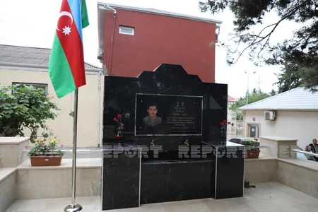 Vətən müharibəsi şəhidinin xatirəsinə tikilən bulağın açılışı olub