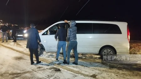 Şamaxı-Muğanlı yolunda avtomobillərin hərəkəti bərpa olunub - YENİLƏNİB-3 - VİDEO