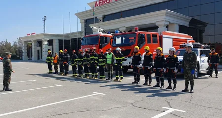 FHN Qəbələ Beynəlxalq Aeroportunda təlim keçirib