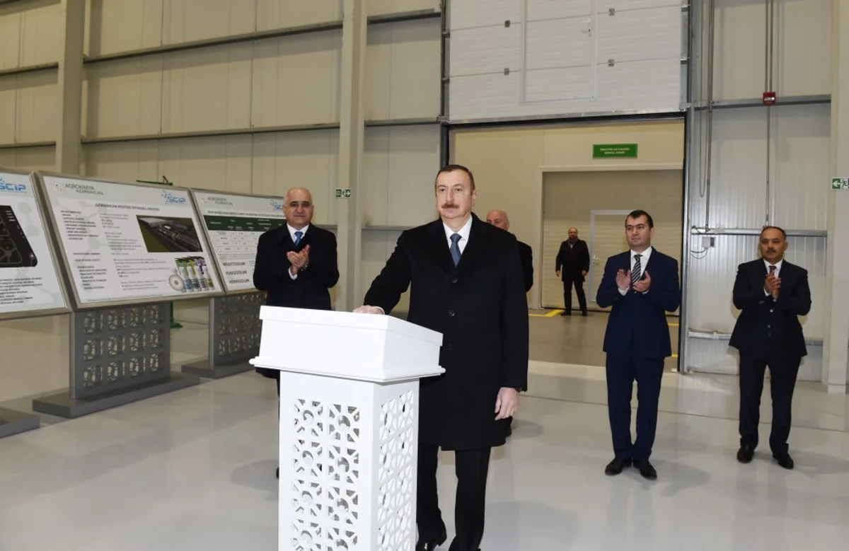 Azərbaycan Prezidenti Sumqayıt Kimya Sənaye Parkında olub