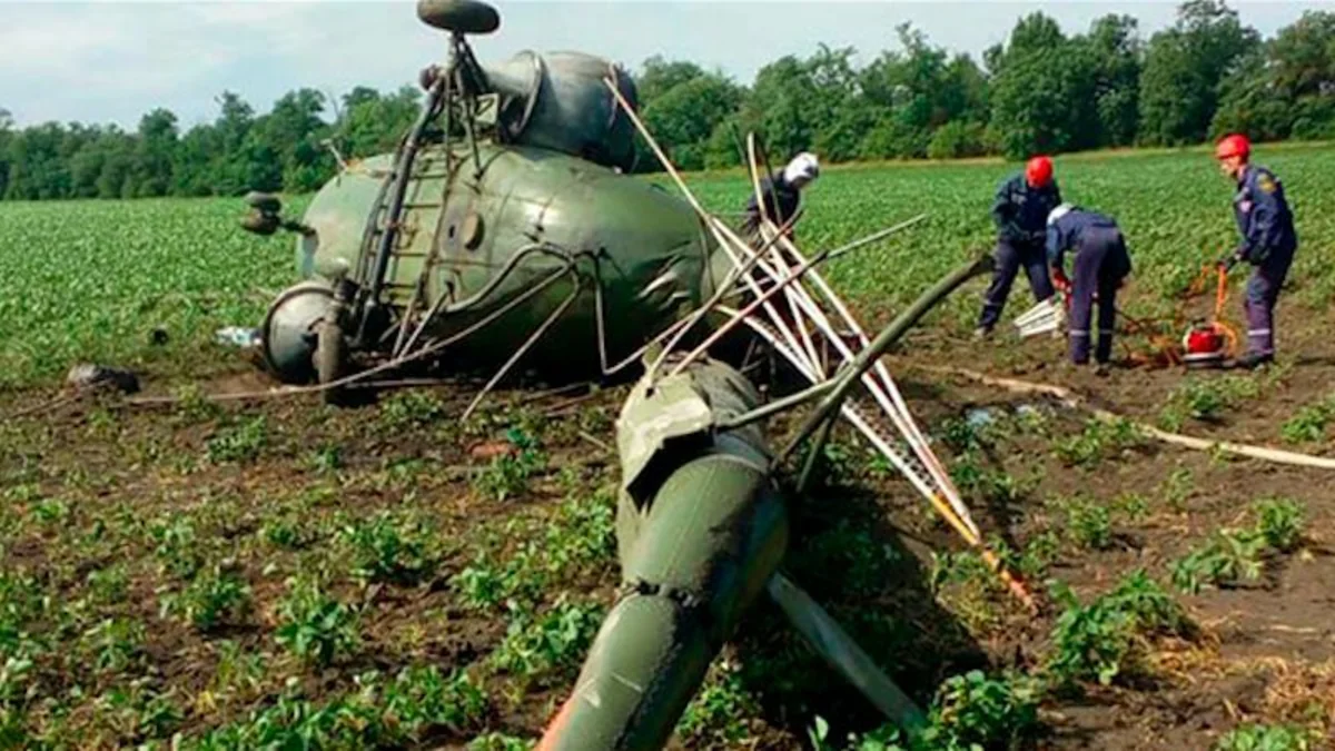 Adıgey Respublikasında helikopter qəzaya uğrayıb, pilot yaralanıb