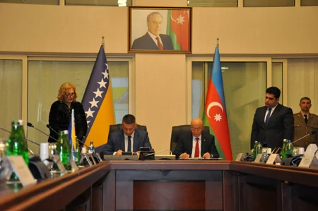 Azərbaycanla Bosniya və Herseqovina arasında təbii fəlakətlərdən mühafizə sahəsində əməkdaşlıq sazişi imzalanıb