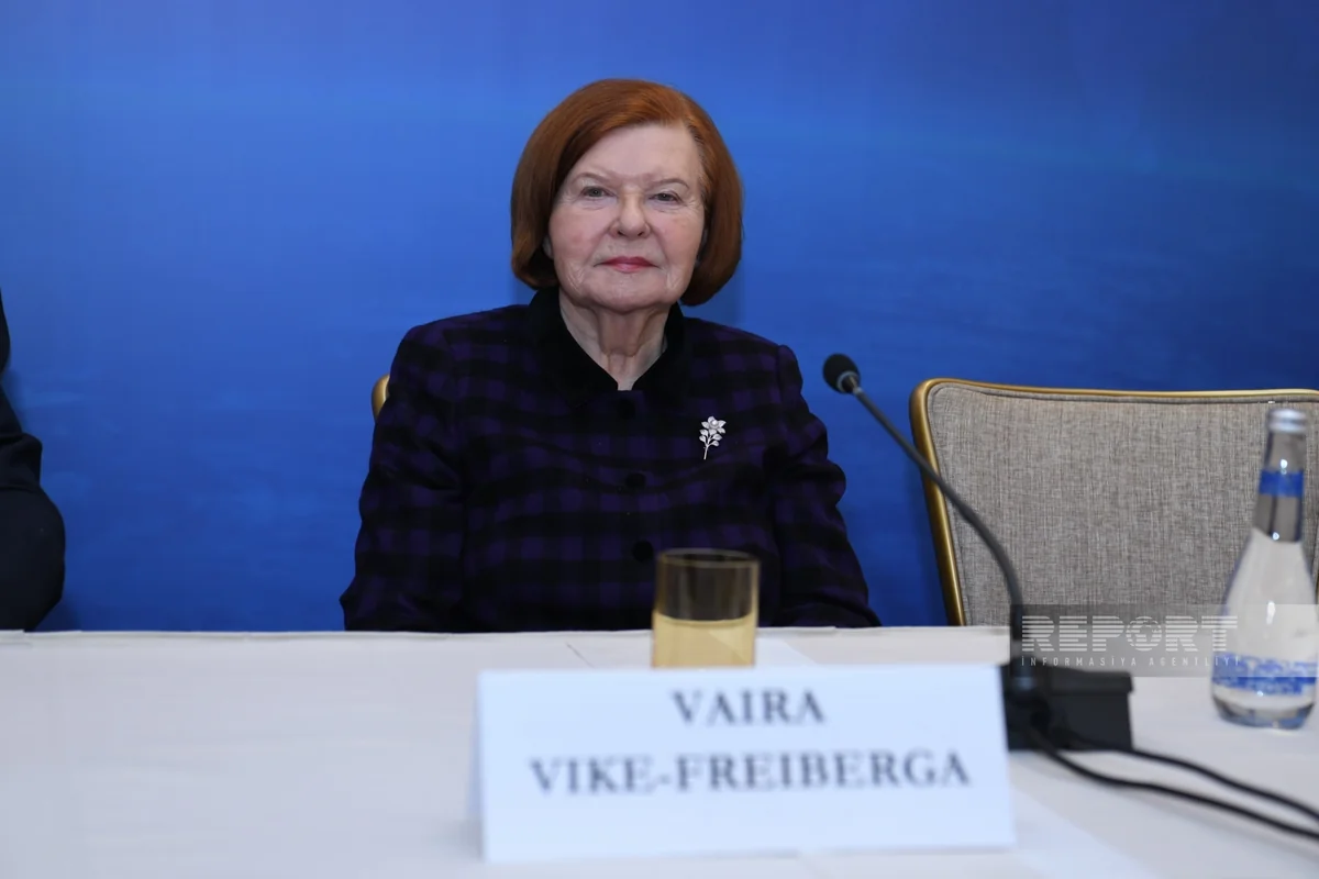 Vike-Freiberga notes significant changes in Azerbaijan over past few years