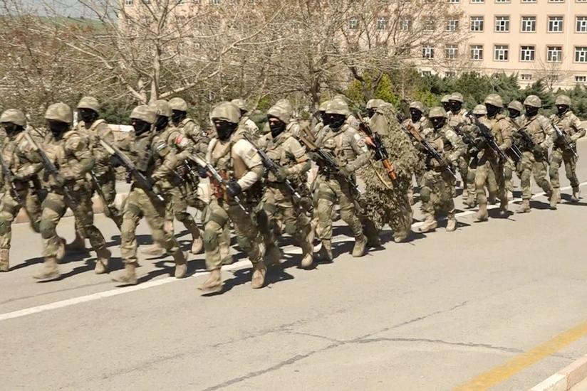 Azərbaycan Ordusu Naxçıvanda təlim keçirib, xüsusi təyinatlılar şərti düşməni pusquya salıb