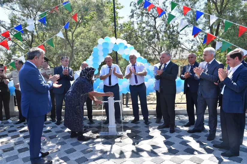 Salyanın yaşayış massivində yeni içməli su təchizatı infrastrukturu yaradılıb