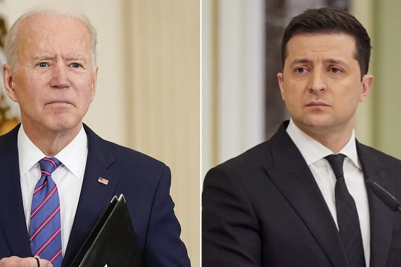 Zelenski Baydenlə Ukraynanın hava hücumundan müdafiəsini müzakirə edib