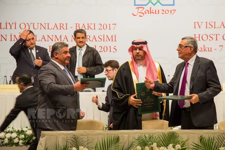 Azərbaycanın IV İslam Həmrəyliyi Oyunlarına ev sahibliyi etməsi ilə bağlı müqavilə imzalanıb
