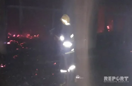 Kürdəmir bazarında yanğın söndürülüb - FOTO - YENİLƏNİB