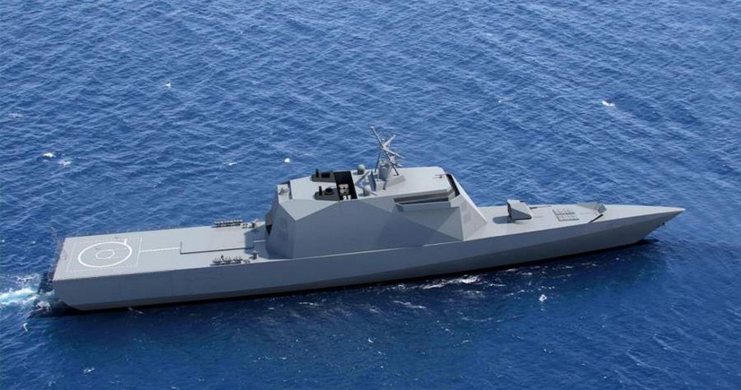 Taiwan launches home-built stealth corvette