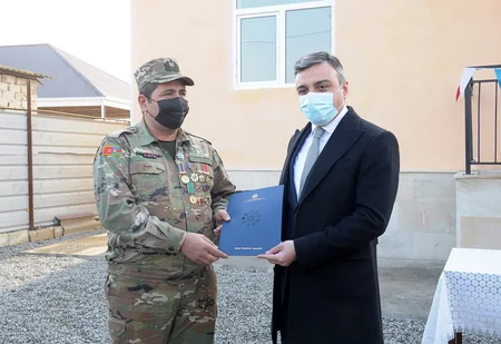 Daha 57 ev şəhid ailələri və Qarabağ müharibəsi əlillərinə təqdim edildi