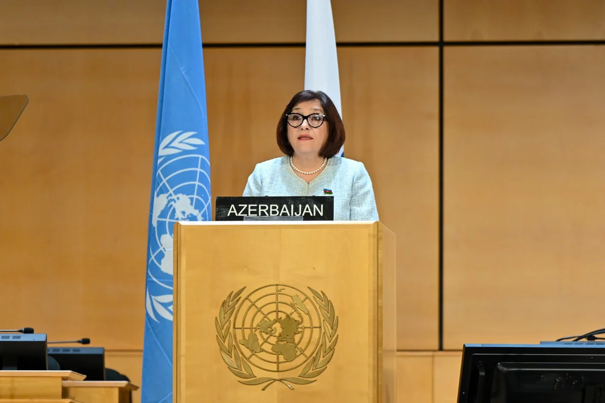 Sahiba Gafarova chairs general discussions at Sixth World Conference of Speakers of Parliament