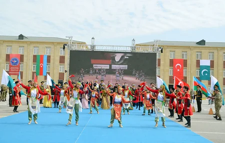 Solemn opening of 'Three Brothers - 2021' international exercises held in Baku
