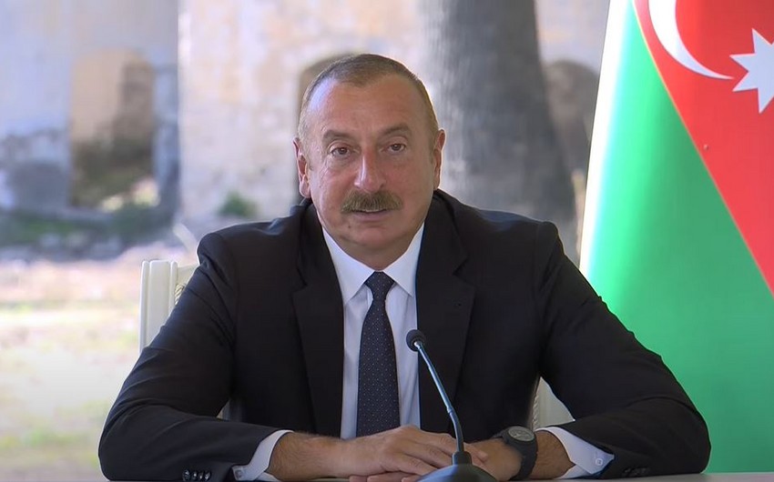 İlham Əliyev: Müharibənin ilk saatlarından Türkiyə Prezidenti bildirdi ki, Azərbaycan tək deyil