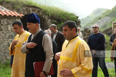 Dini icmaların nümayəndələri Xudavəng monastırında dini ayinlər həyata keçiriblər