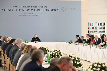 Bakıda Prezident İlham Əliyevin iştirakı ilə Yeni dünya nizamına doğru mövzusunda beynəlxalq forum keçirilib - YENİLƏNİB-3