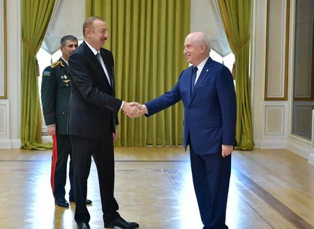 Prezident İlham Əliyev MDB Müdafiə Nazirləri Şurasının iclasının iştirakçılarını qəbul edib - YENİLƏNİB
