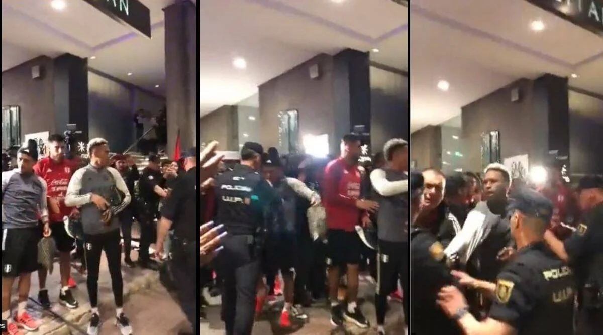 Peru millisinin futbolçuları İspaniya polisi ilə insident törədib