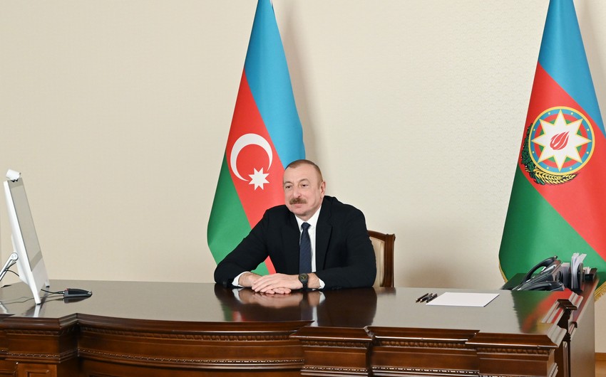 Prezident İlham Əliyev Nizami Gəncəvi Beynəlxalq Mərkəzinin həmsədrinə təşəkkür edib